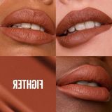 Die Grup Maybelline New York Super Stay Matte Ink Likit Mat Ruj - 75 Fighter (Kahverengi)
