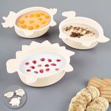 Die Grup Meleni Baby 3'lü Hayvan Figürlü Silikon Bebek Mama Kasesi Seti - Şekilli Bebek Beslenme Kasesi Bej - 0,33 - 00-Siyah - Beyaz