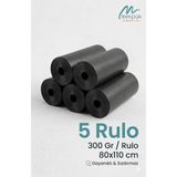 Die Grup Merpak Ambalaj Kalın Çöp Torbası 300 gr x 5 Rulo Siyah Çöp Poşeti 80X110 cm Jumbo Endüstriyel Çöp Torbası - 80 x 110 cm