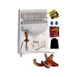 Die Grup Midex KLX-540-PAK Beyaz Renk Gerçek Ağaç Kalimba 17 Tuşlu Full Set