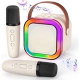 Die Grup Mini Karaoke Makinesi, Kablosuz Mikrofon ve LED Işıklarla