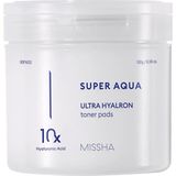 Die Grup Mıssha 10 Farklı Hyaluronik Asit Kompleksi Içeren Arındırıcı Tonik Pad Super Aqua Ultra Hyalron Toner Pads