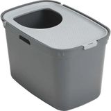 Die Grup Modern Kapalı Kedi Tuvaleti, Gri/açık Gri, 59 cm