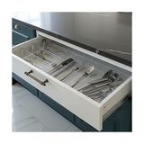 Die Grup Modüler Organizer Set Mutfak Çekmece Içi Düzenleyici Çatal Kaşık Bıçak Organizeri Kristal (10'lu Set)