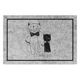 Die Grup Monnhein Tasarımlı Dekoratif Kapı Önü Paspas, Dış Mekan/ev Içi/banyo/mutfak/yatak Odası/giriş Paspasları (Cute Cats, 40X60) - 1 - Çok Renkli
