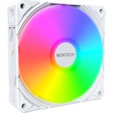 Die Grup Montech E28 Argb 120 mm Kasa Fanı, Gelişmiş Soğutma Verimliliği Için 28 mm Kalınlığında Fan, Pwm 4 Pimli, Fdb Rulman, Sessiz Düşük Gürültü, 2000 Rpm, Aıo Uyumlu (Beyaz, Tekli Paket) - 0-Bordo