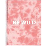 Die Grup Mr Defter-Nb A5 120 Kareli 90GR Batık Pembe Spiralli