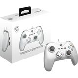 Die Grup Msı Gg Force GC200 Whıte Beyaz Oyun Kolu Kablolu Pc/androıd 8+ Desteğı Çıft Tıtresım Motoru 2m - (DipCamo)Charcoal-White