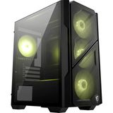 Die Grup Msı Mag Forge M110R Aırflow Temperli Cam 3X120MM 1X120MM Argb Fan Matx Gaming Bilgisayar Kasası - 130 W