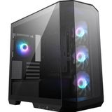 Die Grup Msı Mag Pano M100R Pz Temperli Cam 3X120MM 1X120MM Argb Fan Matx Panoramik Gaming Bilgisayar Kasası - 130 W