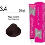 Die Grup Neva Color-Premium Tüp Saç Boyası 3.4 Koyu Kestane 50 ml 2'li 8690057034008