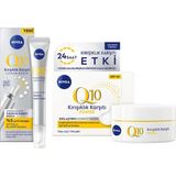 Die Grup Nıvea Q10 Kırışıklık Karşıtı Bakım Seti,gündüz Kremi SPF30 ve Cilt Serumu 15 Ml,anında Etkili,yaşlanma Karşıtı - Adaçayı Yeşili