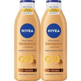 Die Grup Nıvea Q10 Sıkılaştırıcı ve Bronzlaştırıcı Vücut Losyonu 250ML, Kademeli Bronzluk, Açık Buğday Ten, X2 Adet