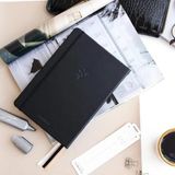 Die Grup Noktalı A5 Bullet Journal Defteri, 140 gr Kalın Kâğıt, 80 Yaprak, Derin Kömür Renk - 41 Delft Blue