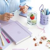 Die Grup Noktalı A5 Bullet Journal Defteri, 80 Yaprak, 140 gr Lavender Mist - 41 Delft Blue
