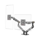 Die Grup North Bayou Nb A5C Ergonomic 17-32 Inch Çift Kol 2-9 kg Kapasiteli Yeni Nesil Profosyonel Monitör Standı (Siyah)