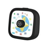 Die Grup Npo Mutfak,ders,yemek Için 60DK Analog Alarm Zamanlayıcı,pomodoro Öğrenci Motivasyon Saati (Siyah-Yıldız) - Renkli - 1
