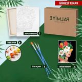 Die Grup Numaralandırılmış Sayılarla Boyama Tuval Seti - 40X50 cm (Bahar Dalı) - 1