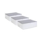 Die Grup Ocean Home Textile 3'lü Büyük Boy Gri Renk Stuff & Things Baza Altı Hurç Set