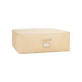 Die Grup Ocean Home Textile Büyük Boy Bej Balıksırtı Baza Altı Hurç 62 x 46 x 22 cm