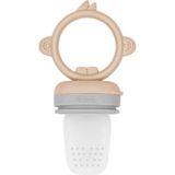 Die Grup Oioi Silikon Püre Meyve Sebze Emziği Bubble Beige / Powder Grey