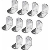Die Grup Orret Home 10’lu Metal Gönye Köşebent Seti – Deprem Için Mobilya Sabitleyici L Demir, Dolap ve Raf Güçlendirme Ayağı, Dayanıklı Metal Köşebent Bağlantı Aparatı (30X25X25 Mm)