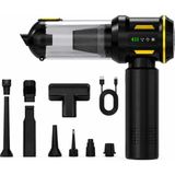 Die Grup Orret Home 2'si 1 Arada Araç Süpürgesi ve Hava Üfleyici, 20000 Pa Turbo Vakum, 8000 Mah, Type-C Şarjlı, 3 Kademeli Fırçasız Motor, Hepa Filtreli Kablosuz Mini El Süpürgesi - Ahşap