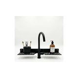 Die Grup Orret Home Eviye Önü Organizer Rafı Metal Lavabo Üstü Raf Mutfak Evye Üstü Organizer Duvara Yapışkanlı Delmeden Montaj Lavabo Arkası Raf Süngerlik Sabunluk Mutfak Rafı - 41 Delft Blue