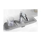 Die Grup Orret Home Musluk Matı, Eviye Matı,elastik Musluk Matı Su Tutucu Düzenleyici Kaydırmaz Taban Organizer Mutfak Banyo Lavabo,musluk Matı Silikon (Gri) - 0,12 mm - 275 m