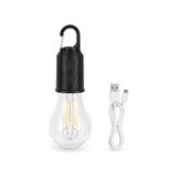 Die Grup Orret Home Şarjlı Kamp Ampulü USB Type-C Girişli Asılabilir LED Ampul 3 Modlu Işık Gün Işığı Kamp Lambası Taşınabilir Acil Durum Işığı Kancalı Ampul Outdoor Kamp Aydınlatma [enerji Sınıfı A++ - Ahşap - Gri