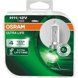 Die Grup Osram Ampul Ultra Life H11 12V 55W Daha Uzun Kullanım Süresi, Ikili Kutu (2 Lamba) 64211ULT-HCB