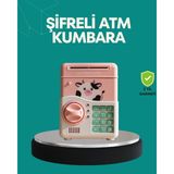 Die Grup Pembe Atm Kasa Görünümlü Elektronik Şifreli Çocuk Kumbarası