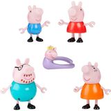 Die Grup Peppa Pig Peppa'nın 5 Kişilik Ailesi ve Bebek Evie | El Ele Tutuşabilen Hareketli Figürler | 3 Yaş ve Üzeri Kız ve Erkek Çocuklar Için Okul Öncesi Oyuncak - Ahşap