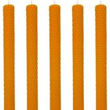 Die Grup Petekoğlu (5 Adet) Şamdan Mumu (21X2CM) Doğal Petek Balmumu Seti Beeswax Bal Mumu Mum Özel Dekoratif Mum Balmumu - Çok Renkli