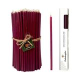 Die Grup Petekoğlu Balmumu Mum Dilek Mumu Doğal Petek Ince Uzun Parti Nişan Düğün Ritüel Doğum Günü Mum 15 Adet Beeswax Candle (Bordo) [enerji Sınıfı A+++] - Renkli