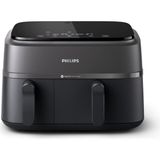 Die Grup Philips Çift Hazneli Airfryer 3000 Serisi, 9l, 2 Hazneli Air Fryer, Rapid Air Teknolojisi, Aileniz Için Çok Yönlü Geniş Airfryer,%90 Daha Az Yağ, Enerji Tasarrufu, Homeıd Uygulaması (NA350/00)