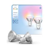 Die Grup Philips Hue Essential 4.7W GU10 345 Lumen Renkli Akıllı Spot Ampul (2'li Ekopaket)