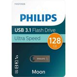 Die Grup Philips USB Stick 128 GB USB 3.1 Flash Drive Moon Edition Pc, Dizüstü Bilgisayar, Bilgisayar Için 180 Mb/s'ye Kadar Okuma Metal Anahtarlık Halkası Kapaksız