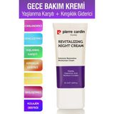 Die Grup Pierre Cardin Gençleştirici, Yaşlanma Karşıtı ve Kırışıklık Giderici Nemlendiricili Yoğun Gece Bakım Kremi 50 ml