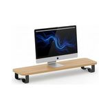 Die Grup Prexua Upster Ahşap Monitör Standı - Ergonomik Monitör Yükseltici (Safir Meşe - Siyah Ayak, Large)