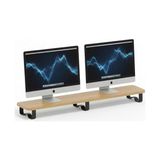Die Grup Prexua Upster Ahşap Monitör Standı - Ergonomik Monitör Yükseltici (Safir Meşe - Siyah Ayak, Xlarge)