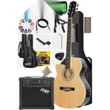 Die Grup Profesyonel Elektro Akustik Gitar Seti: Amfi, Gigbag ve Aksesuarlar