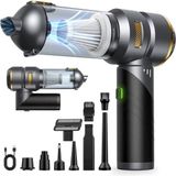 Die Grup Promosyonca, Araç Süpürgesi, El Süpürgesi, Kablosuz, 16000 Pa, Fırçasız Motor, 6000 Mah, Type-C, 9 Başlıklı, Katlanır Saplı, Güçlü Çekim Gücü, Premium Kaliteli - Ahşap