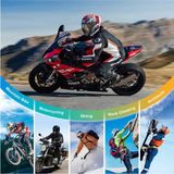 Die Grup Q28 Motosiklet Kask Bluetooth Kulaklık 1080P Kamera Interkom Kulaklık Su Geçirmez Intercom