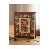 Die Grup Rabsev Rs4 Fotoğraf Albümü 10X15CM 200 Fotoğraf Kapasiteli Bordo Renkli Çiçek Desenli Anı Albümü