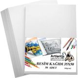 Die Grup Resim Kağıdı 35X50 50 Li 100 gr 1 Paket 35 * 50 Resim Kartonu