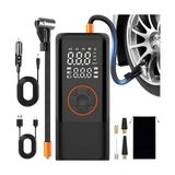 Die Grup Romofy Şarjlı Hava Kompresörü 150 Psı - 4500 Mah Taşınabilir Araba Lastik Şişirme Kompresörü Flaş Işıklı - Ayarlanabilir Dijital Basınç Göstergeli Hava Pompası - Şarj ve Kablolu Kullanım