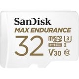 Die Grup Sandisk Max Endurance Microsdhc 32GB Sd Adapter For Home Security Cameras & Dashcams, Up To 15,000 Hours, Full Hd / 4K Videos, Extreme Endurance, Up To 100/40 Mb/s Read/write Speeds, C10, U3, V30