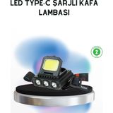 Die Grup Şarjlı LED Kafa Lambası 800 Lumen Cob Xpe Ayarlanabilir Başlıklı