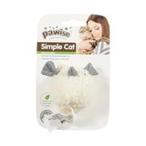 Die Grup Simple Cat Peluş Oyuncak Top Fare - Renkli